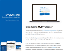 Tablet Screenshot of mydrycleaner.com